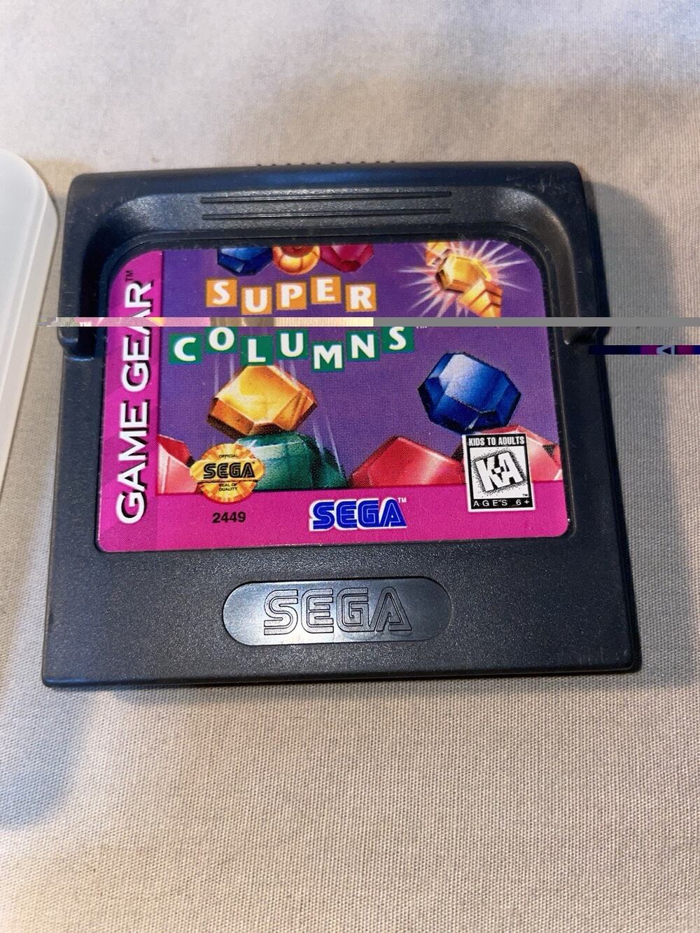 Super Columns Sega Game Gear Game With Case